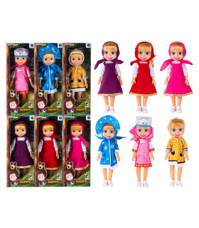 DOLL MASHA WITH 3D EYES 36 CM 6 TYPES Armtoys