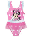 CHILDREN'S ONE-PIECE MINNIE SWIMSUIT WITH POLKA DOTS AND TULLE 3-7 YEARS.