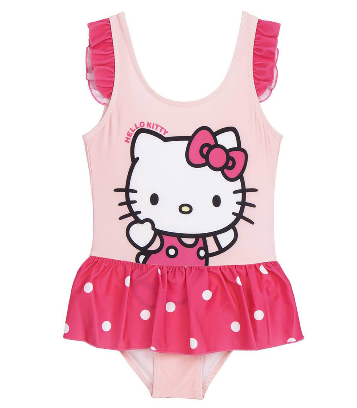 GIRLS' ONE-PIECE SWIMSUIT WITH SKIRT HELLO KITTY 3-7 YEARS Cerda