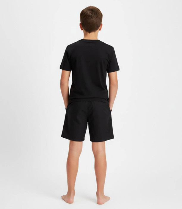 CHILDREN'S SWIM SHORTS REAL MADRID BLACK 6-14 YEARS. Cerda