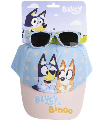 CHILDREN'S CAP WITH VISOR 51 CM + BLUEY SUNGLASSES Cerda