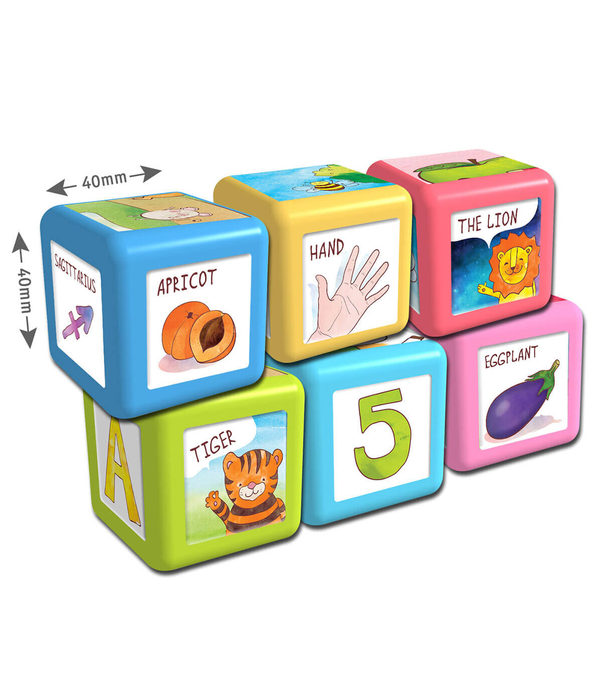 BABY CUBES WITH STICKERS 36 PCS. - PUZZLES AND CUBES