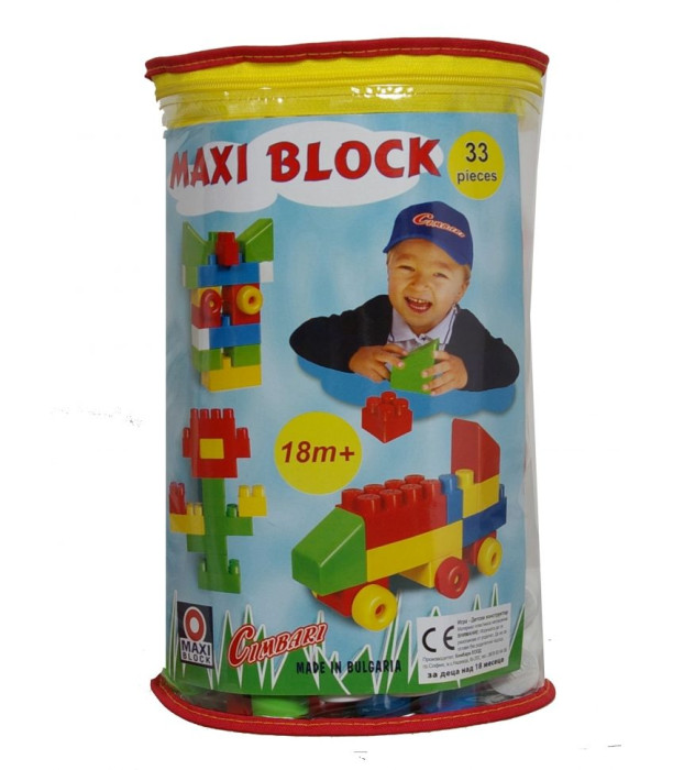 CONSTRUCTOR MAXI 33 PIECES CIMBARI - BUILDING BLOCKS, SORTERS AND RINGS