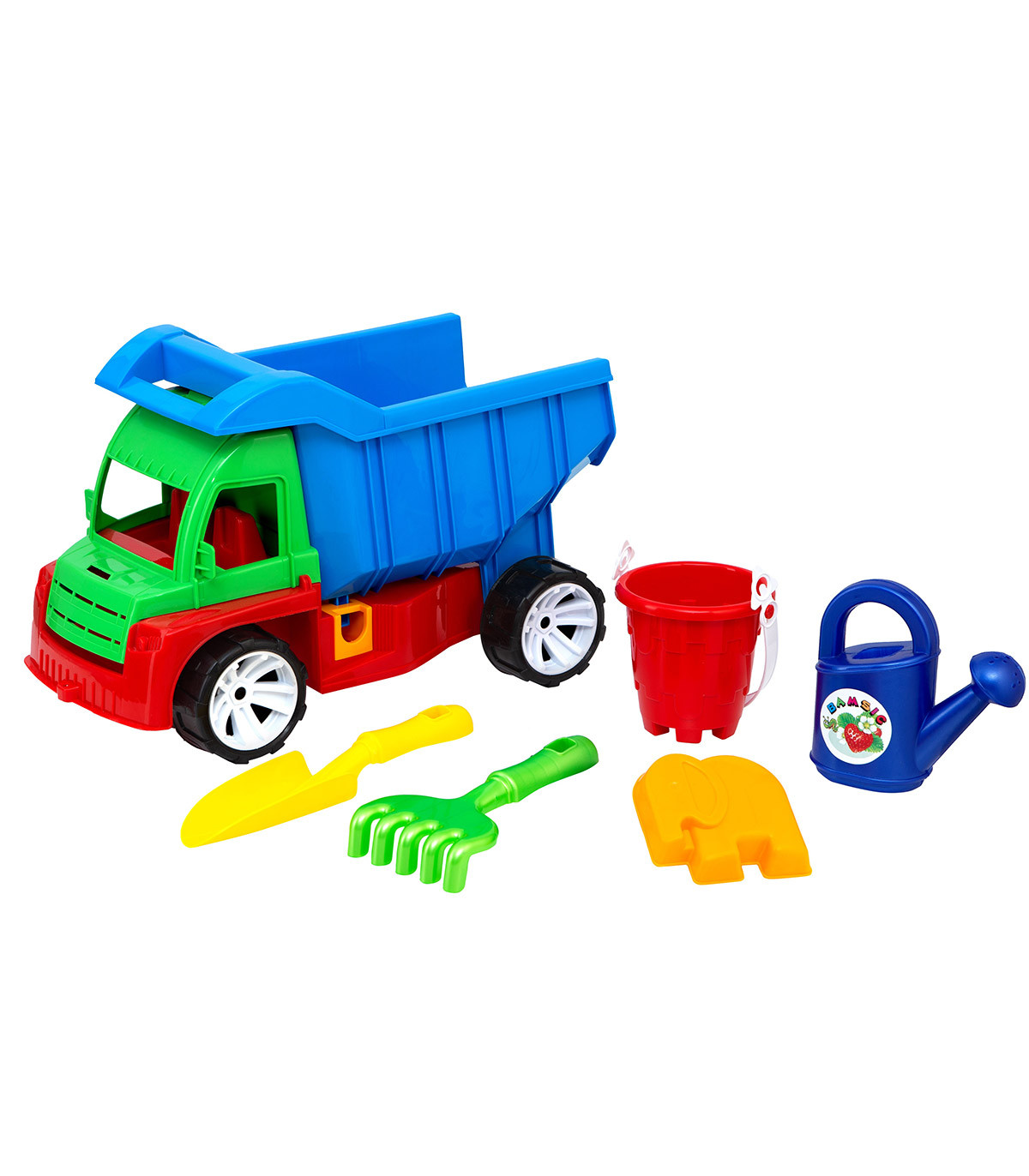 CHILDREN'S DUMP TRUCK WITH BEACH SET Bamsic