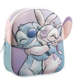 CHILDREN'S BACKPACK 3D STITCH & ANGEL 30X30 CM