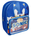 CHILDREN'S BACKPACK WITH FRONT POCKET SONIC 32X28 CM
