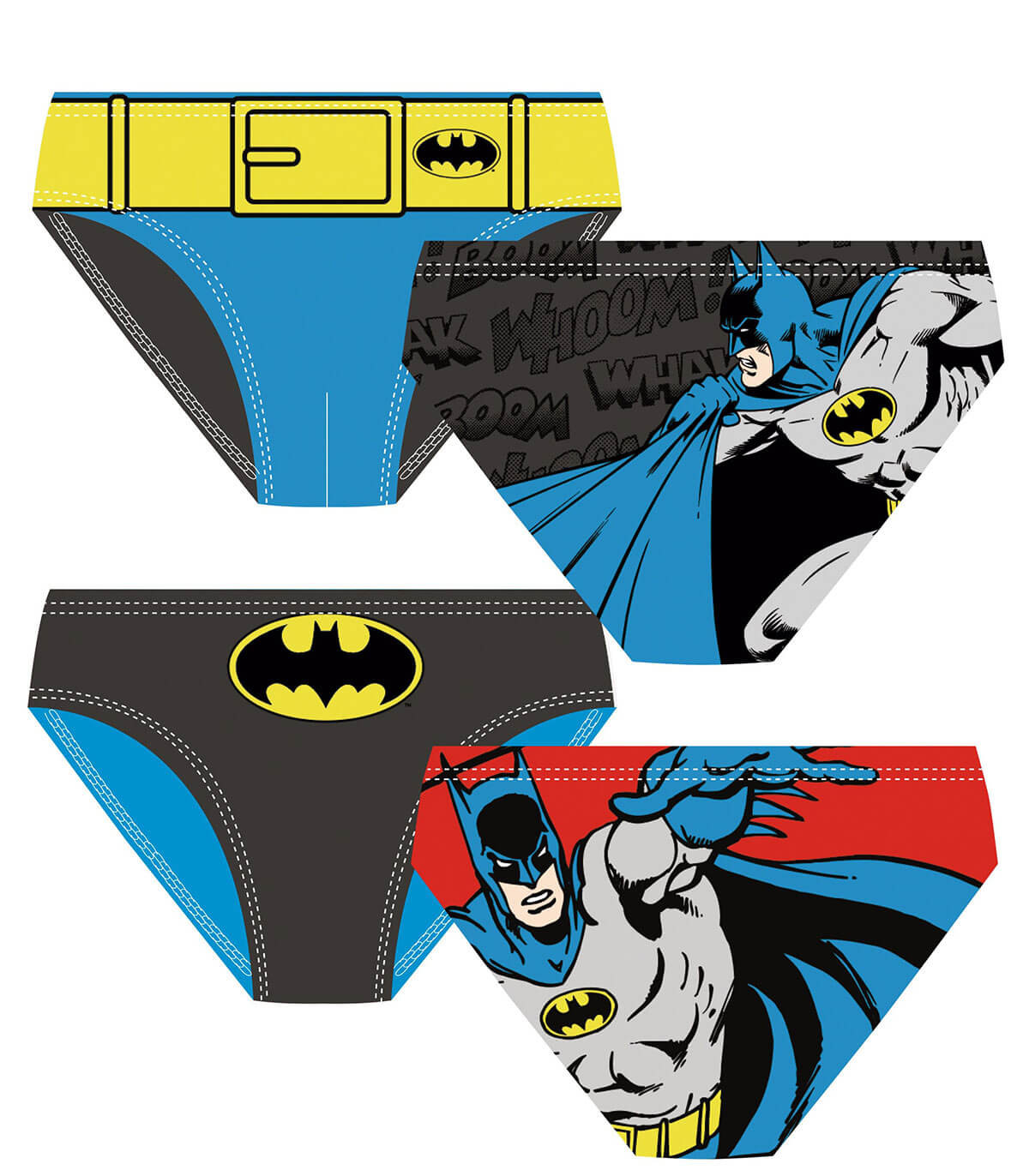 CHILDREN'S BATMAN SWIM BRIEFS 4-6-8 YEARS Arditex