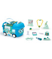 DOCTOR'S KIT IN A SUITCASE ON WHEELS