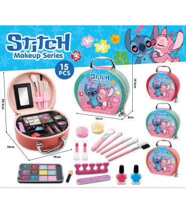 MAKEUP IN EVERY ROUND STITCH SUITCASE 15 PIECES Armtoys