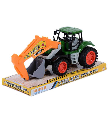 CHILDREN'S TRACTOR WITH EXCAVATOR IN BLISTER PACK Armtoys