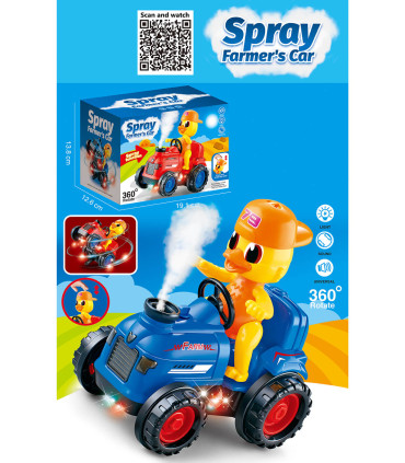 CHILDREN'S MUSICAL TRACTOR WITH DUCK AND SMOKE Armtoys