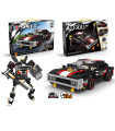 CHILDREN'S CONSTRUCTOR TRANSFORMER 2 IN 1, 356 PARTS BLACK