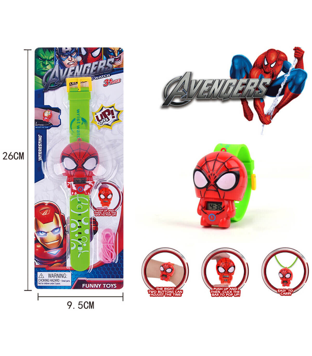 RED SUPERHERO WATCH - Watches
