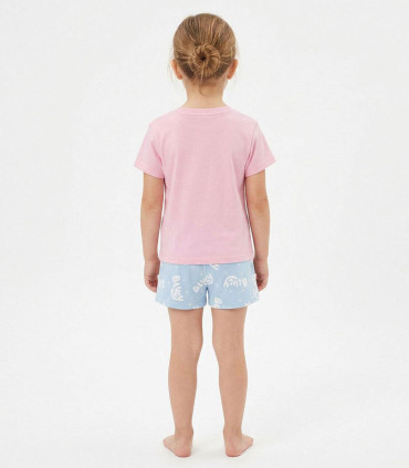 CHILDREN'S SUMMER PAJAMAS BLUEY PINK 3-6 YEARS. Cerda
