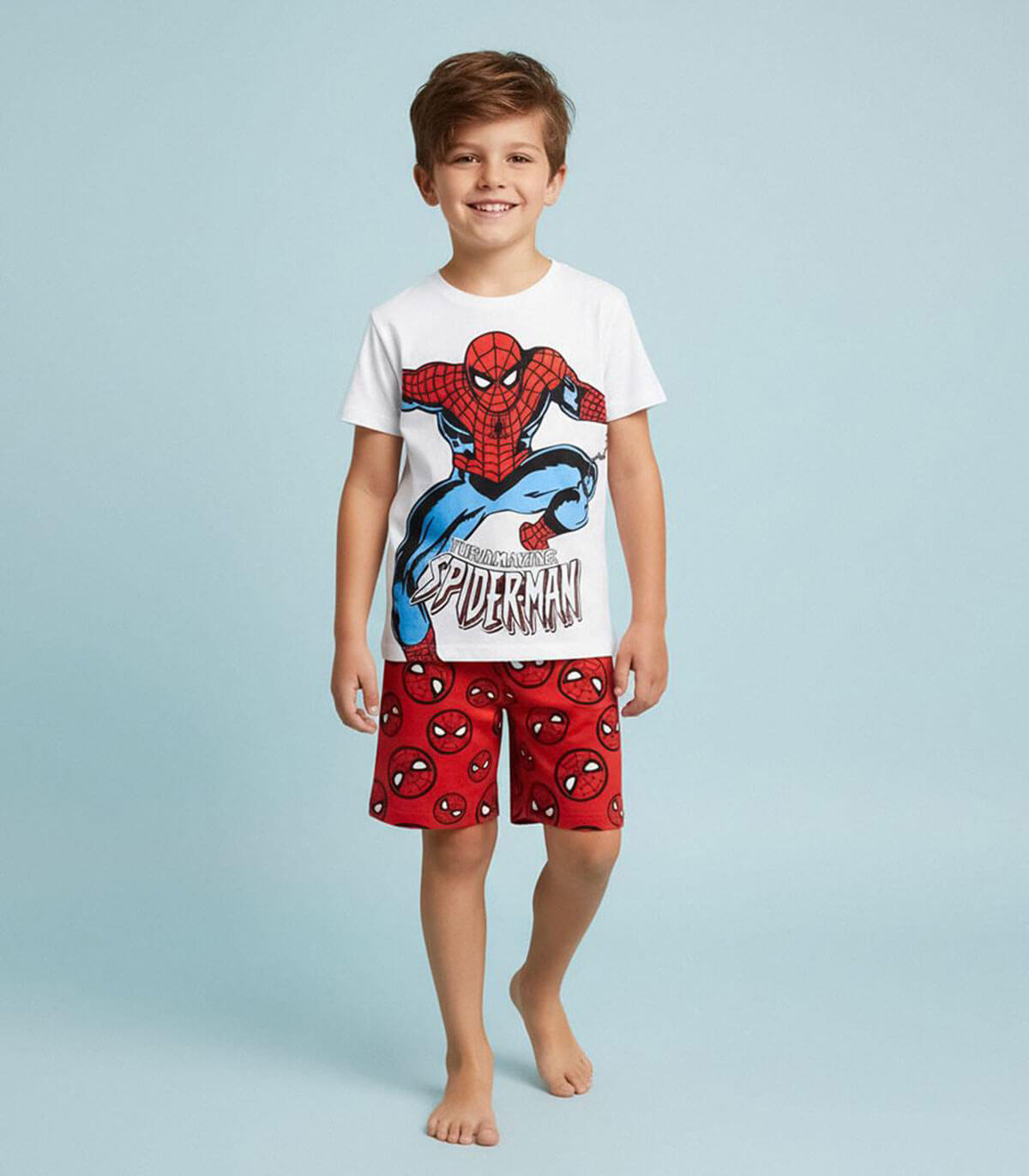 CHILDREN'S SUMMER PAJAMAS SPIDERMAN 3-8 YEARS Cerda