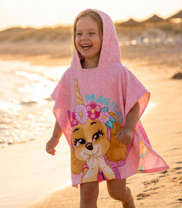 CHILDREN'S TOWEL PONCHO PAW PATROL SKY 55X54 CM Cerda