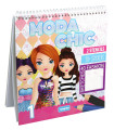 COLORING NOTEBOOK MODA CHICH 30 PAGES + 30 STICKERS