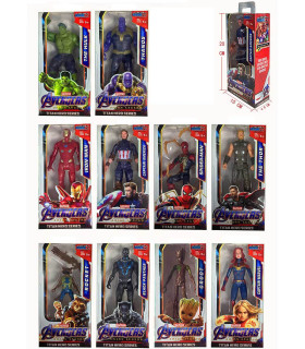 SUPERHEROES WITH LIGHT 20 CM 10 TYPES 