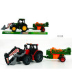 KIDS TRACTOR WITH RAKE AND SEED DRILL 47 CM