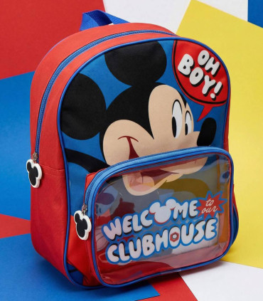 CHILDREN'S BACKPACK WITH FRONT POCKET 31 CM MICKEY MOUSE Cerda