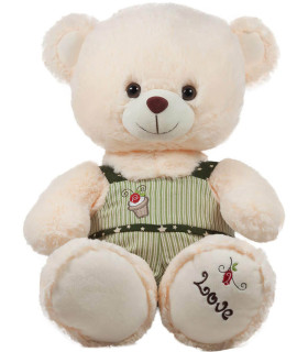 PLUSH BEAR WITH CLOTHES 42 CM - Medium