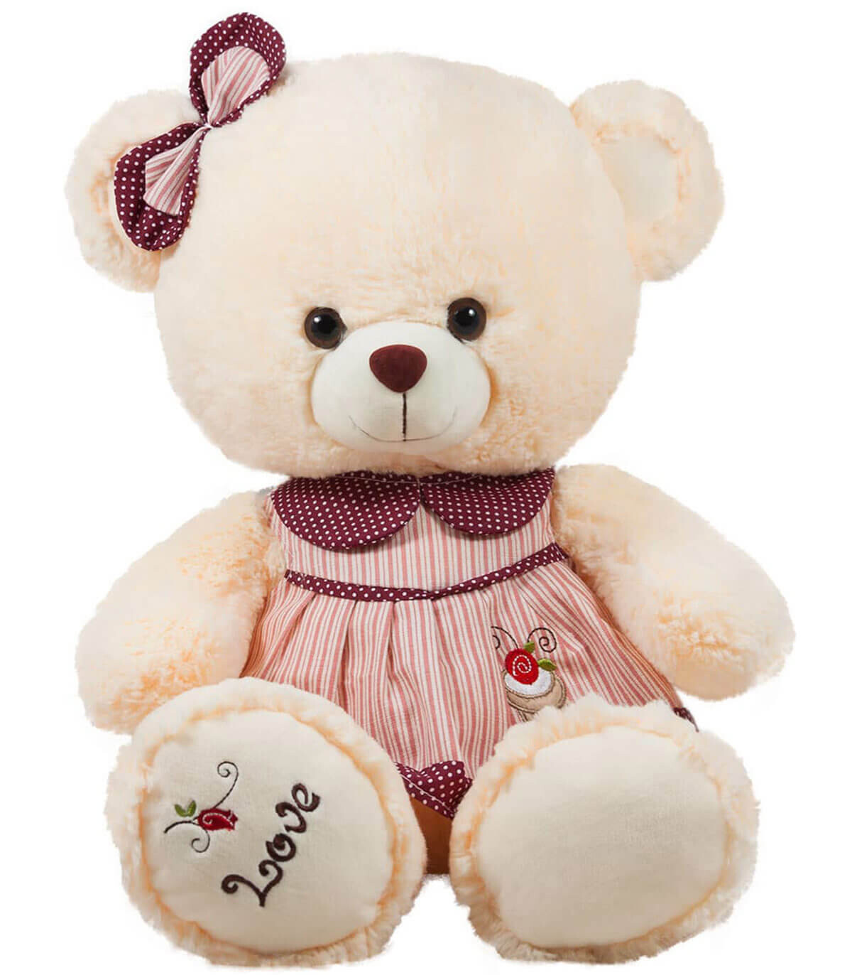 PLUSH BEAR WITH CLOTHES 42 CM - Medium