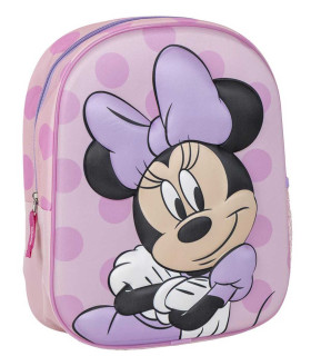 CHILDREN'S 3D BACKPACK 31 CM PURPLE MINNIE Cerda
