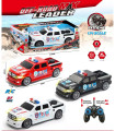 CHILDREN'S POLICE PICKUP WITH REMOTE CONTROL 4 DIRECTIONS