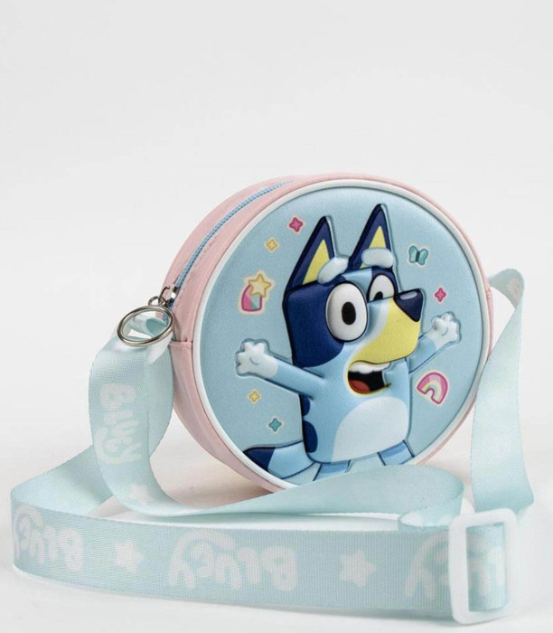 ROUND CHILDREN'S SHOULDER BAG BLUEY