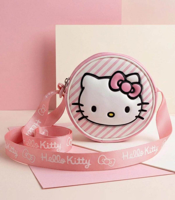 ROUND CHILDREN'S SHOULDER BAG HELLO KITTY