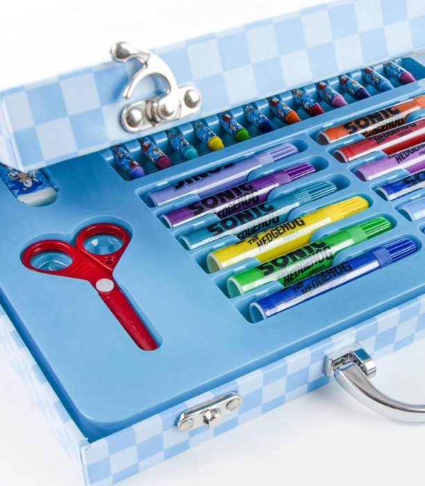 DRAWING SET IN SUITCASE WITH METAL HANDLE SONIC