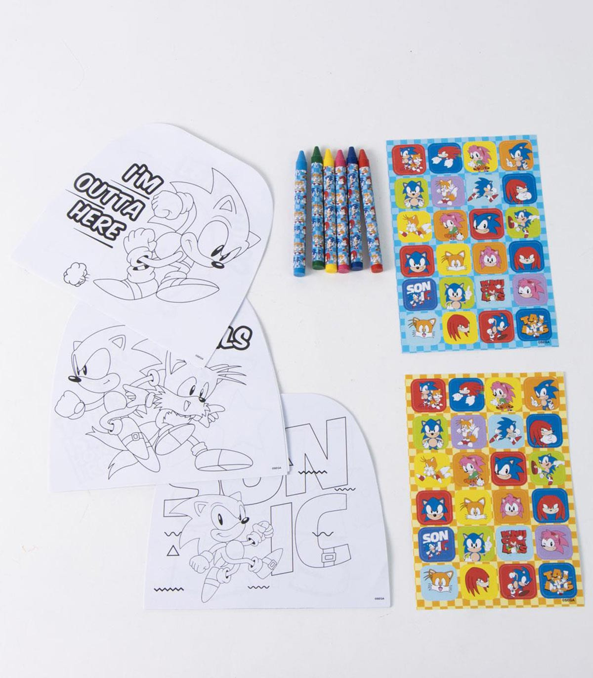 PASTEL COLORING SET IN A CARDBOARD BAG SONIC