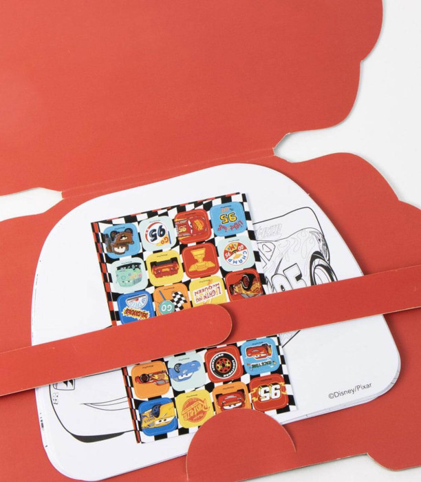 PASTEL COLORING SET IN CARDBOARD BAG CARS