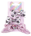 SCRUNCHIE WITH 2 BOW HAIR CLIPS MINNIE
