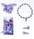 SCRUNCHIE ELASTICS WITH 2 HAIR CLIPS AND FROZEN NECKLACE