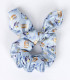 SCRUNCHIE ELASTICS WITH 2 HAIR CLIPS AND BLUEY NECKLACE