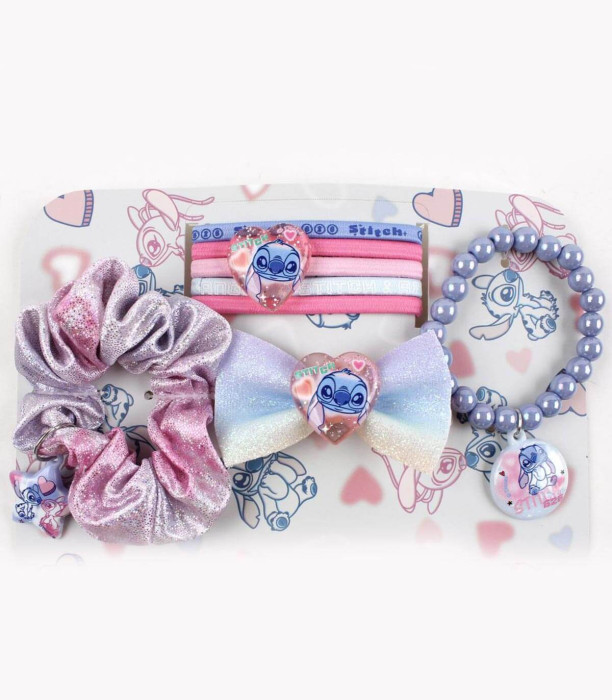 HAIR ACCESSORIES IN A STITCH SHOULDER BAG
