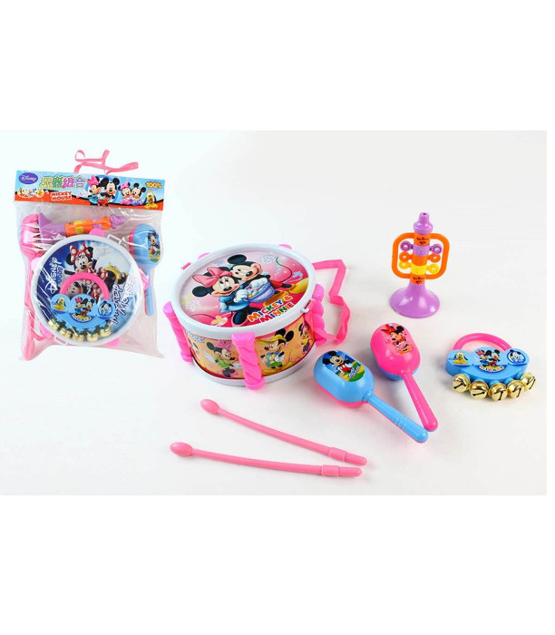 DRUM, MARACAS, TAMBOURINE AND TRUMPET MICKEY