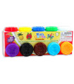 SET OF 10 JARS WITH PLASTICINE