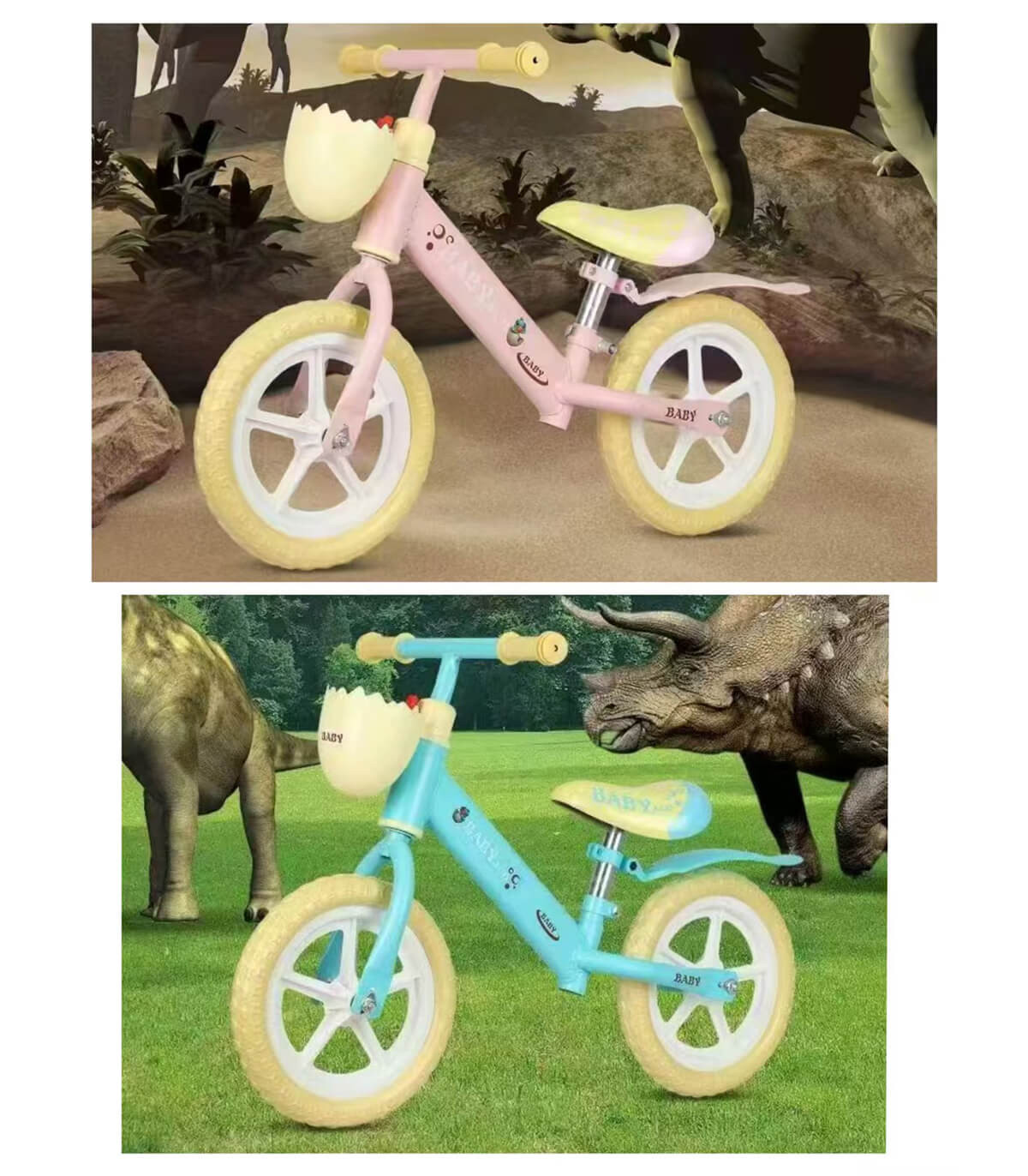 BALANCE BIKE WITH FENDER AND BASKET 2 COLORS