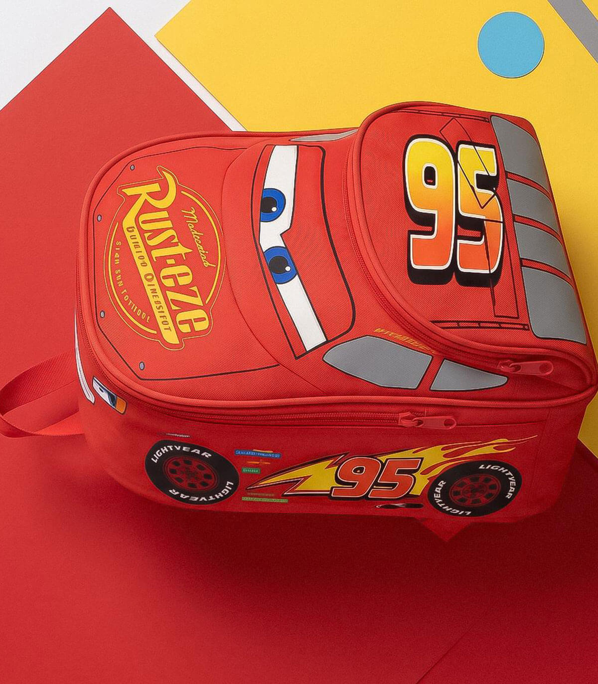 CHILDREN'S BACKPACK WITH FRONT POCKET CARS