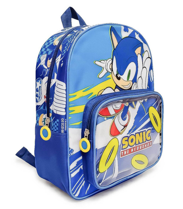 CHILDREN'S BACKPACK WITH FRONT POCKET SONIC