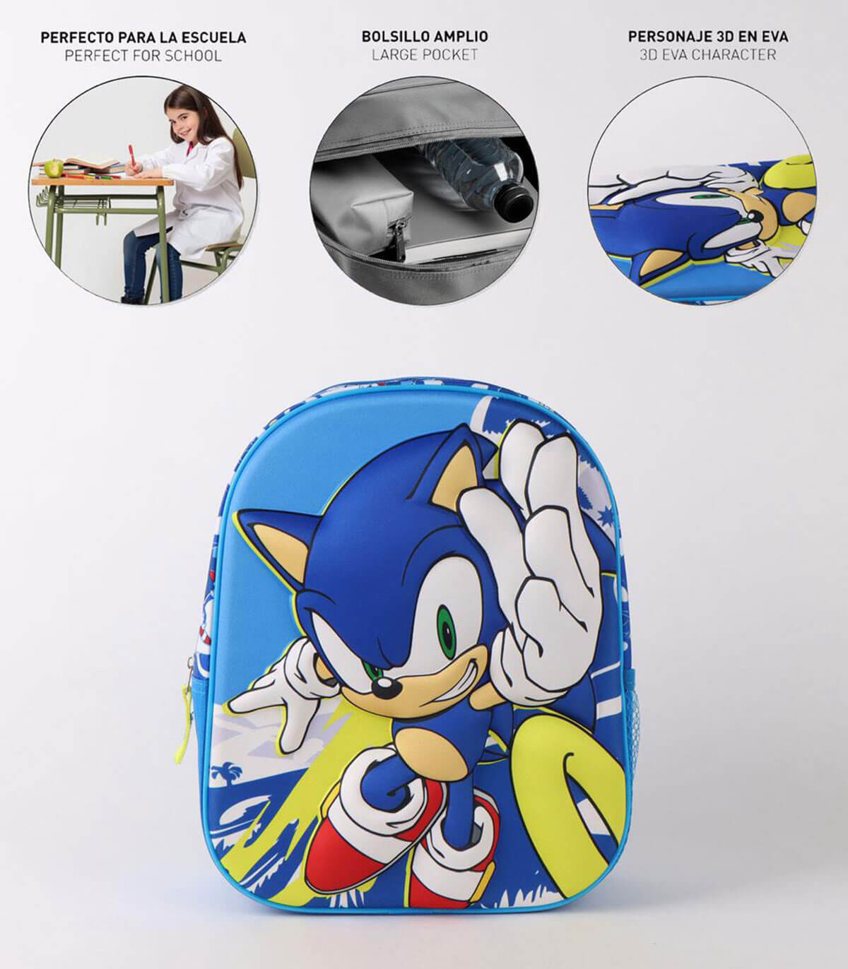 CHILDREN'S 3D SONIC BACKPACK