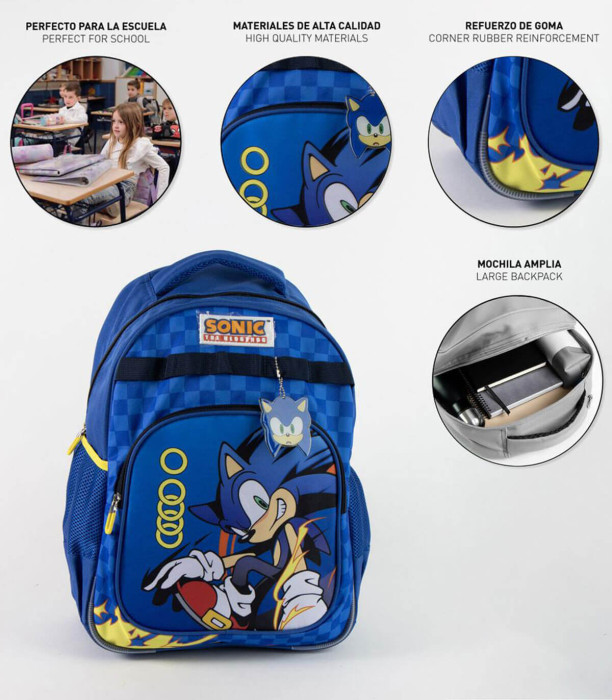 CHILDREN'S SCHOOL BACKPACK SONIC