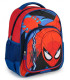 CHILDREN'S SCHOOL BACKPACK SPIDERMAN WITH BADGE