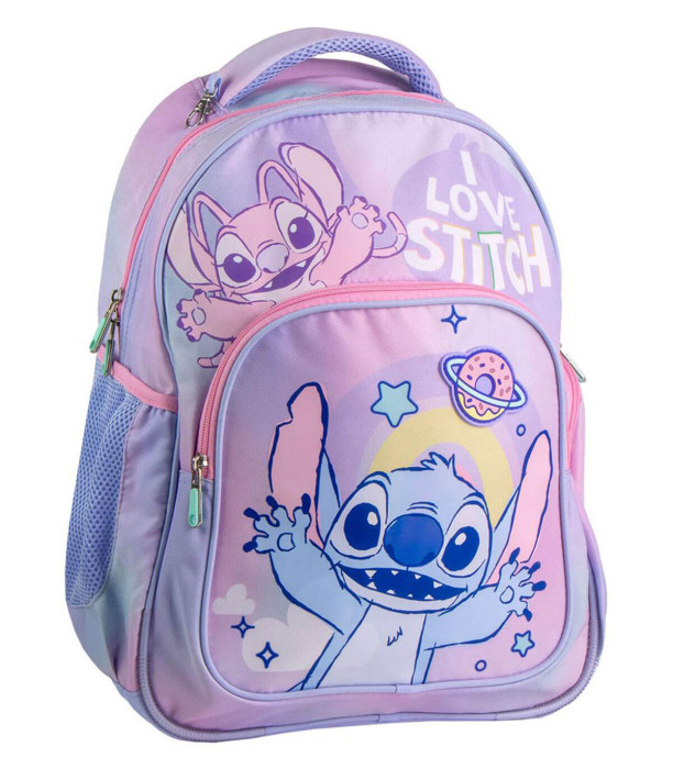 CHILDREN'S SCHOOL BACKPACK 42CM STITCH PURPLE