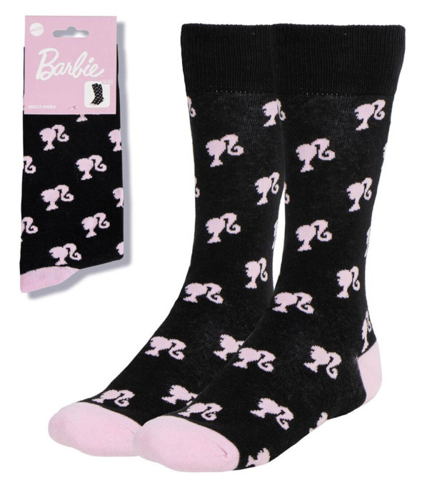 YOUTH SOCKS BARBIE BLACK 36/43