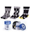 3 PAIRS OF YOUTH SOCKS STAR WARS PREMIUM BOX 36/43 BOX 36/43