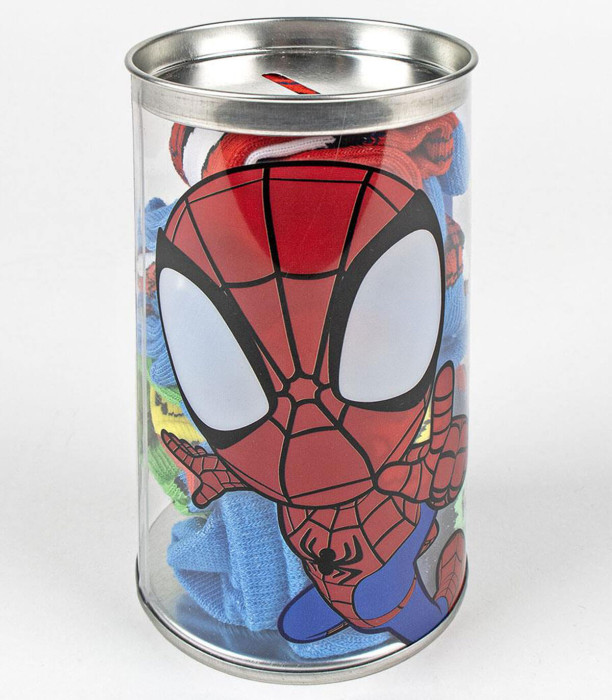 CHILDREN'S SOCKS 4 PAIRS SPIDEY IN A JAR 23/34