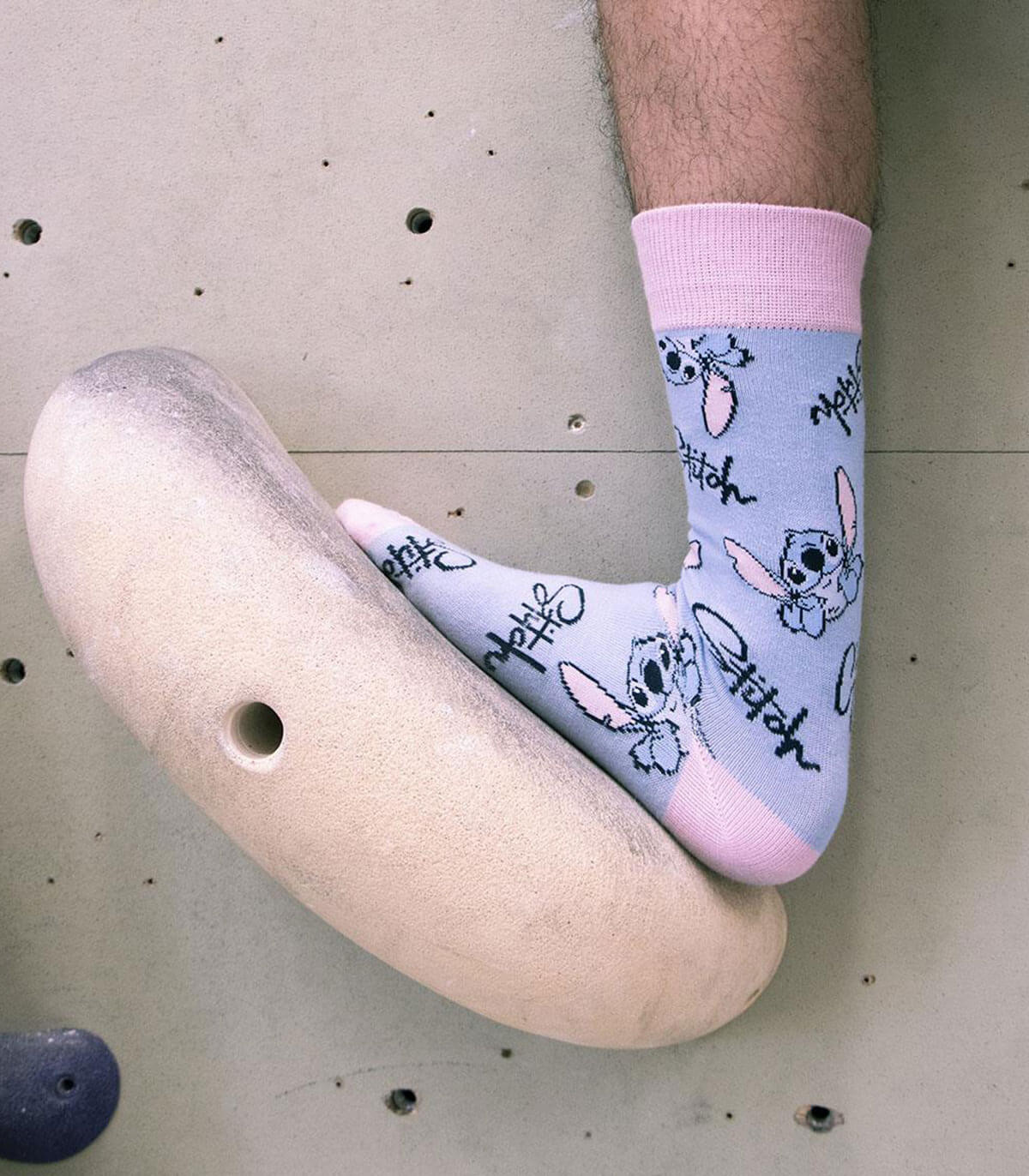 YOUTH SOCKS STITCH BLUE-PINK 36/43